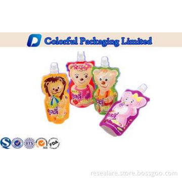 Custom Liquid Packaging Stand up Pouch with Spout , 450ml /
